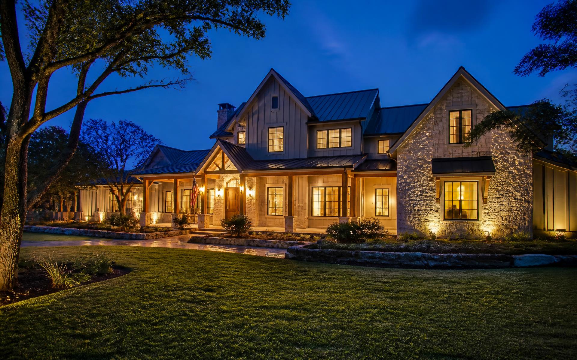 Completed custom home on acreage in Central Texas